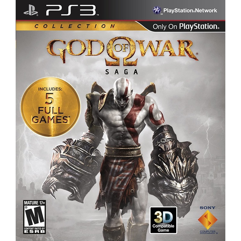 God Of War Saga (1, 2 and 3 on Disc, DLC is Expired) PS3 Used