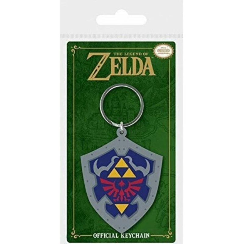 Legend of Zelda Rubber Keychain Hylian Shield