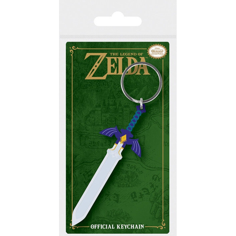 Legend of Zelda Rubber Keychain Master Sword