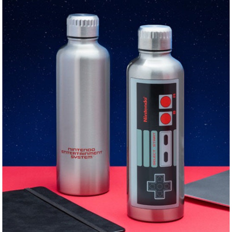 NES Controller Metal Water Bottle New