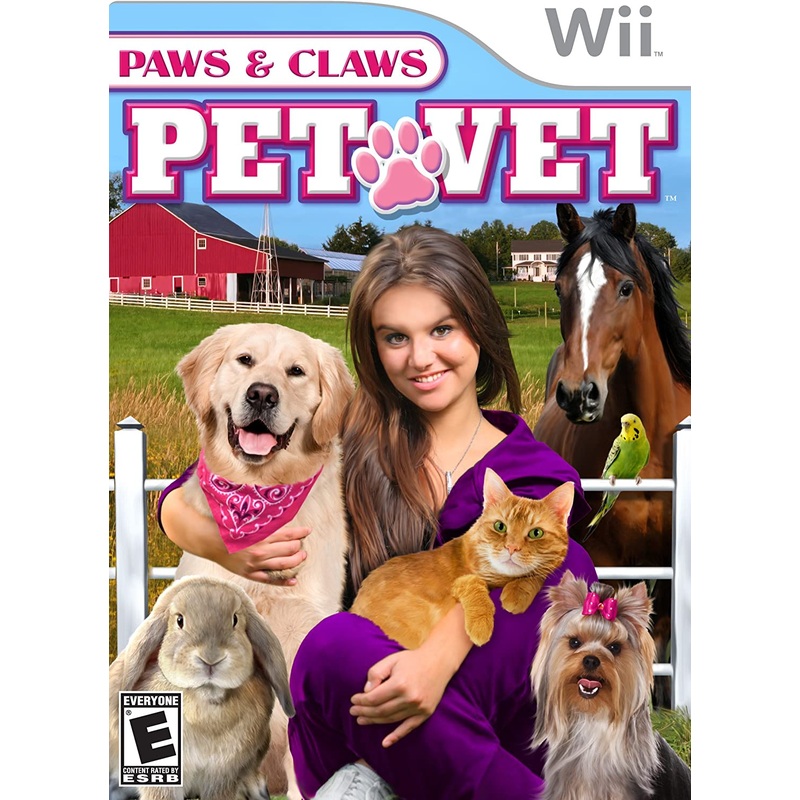 Paws & Claws Pet Vet Wii Used