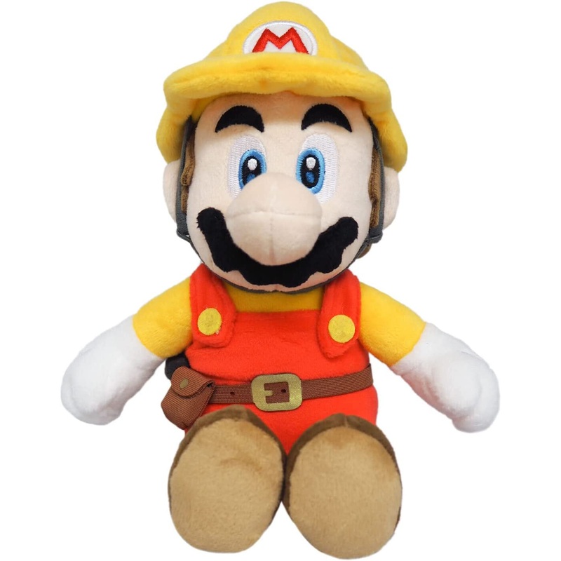 Plush Super Mario Maker 2 - Builder Mario Plush 9.5 Little Buddy New