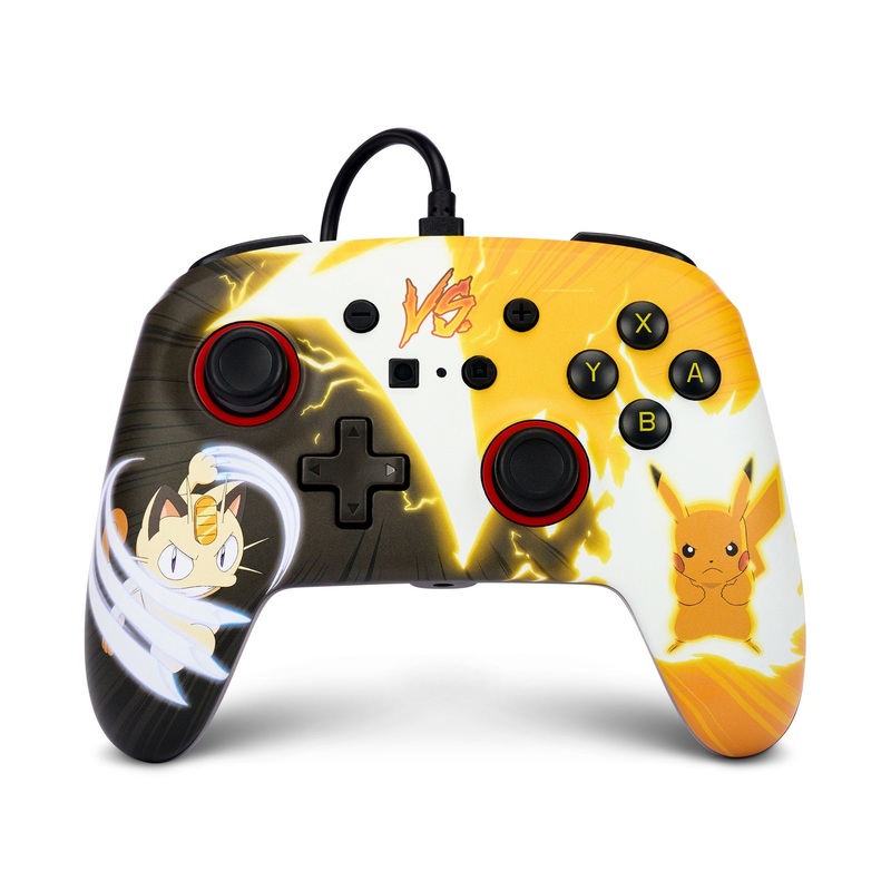 Switch Controller Wired Power A Pikachu vs Meowth New