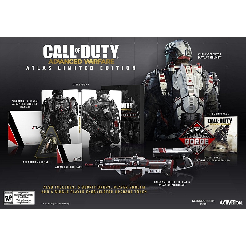 Call Of Duty Advanced Warfare Atlas Limited Edition Xbox One Used