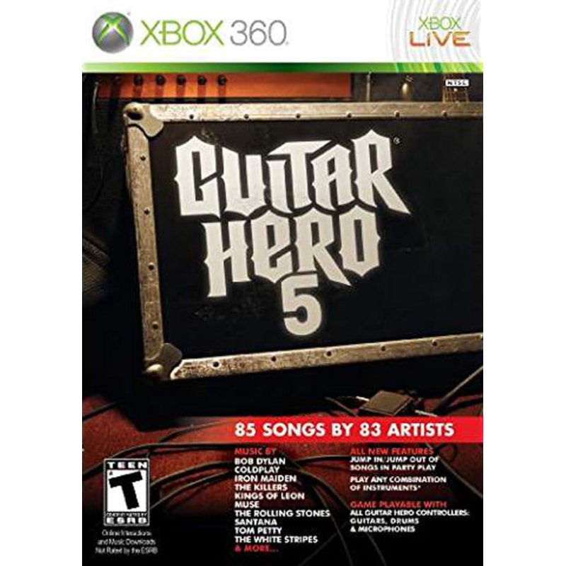 Guitar Hero 5 Game Only Instruments Required 360 Used
