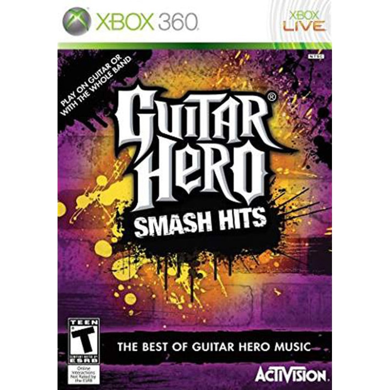 Guitar Hero Smash Hits Game Only Instruments Required 360 Used