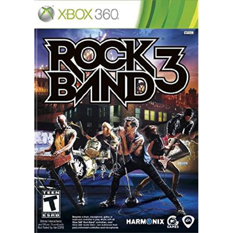 Rock Band 3 Game Only Instruments Required 360 Used