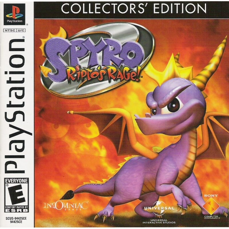 Spyro 2 Riptos Rage Collectors Edition PS1 Used