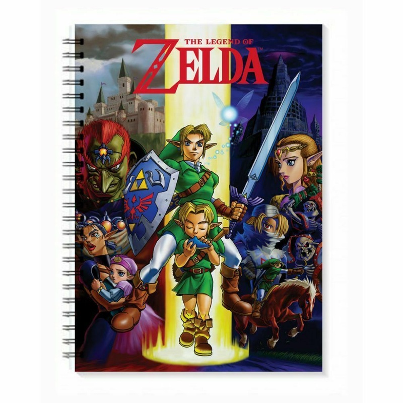 The Legend Of Zelda Ocarina of Time Collage Notebook New