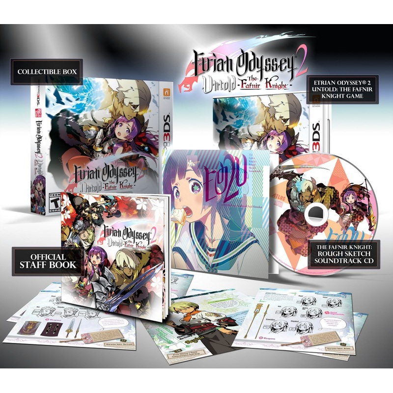 Etrian Odyssey 2 Untold The Fafnir Knight Launch Edition 3DS Used