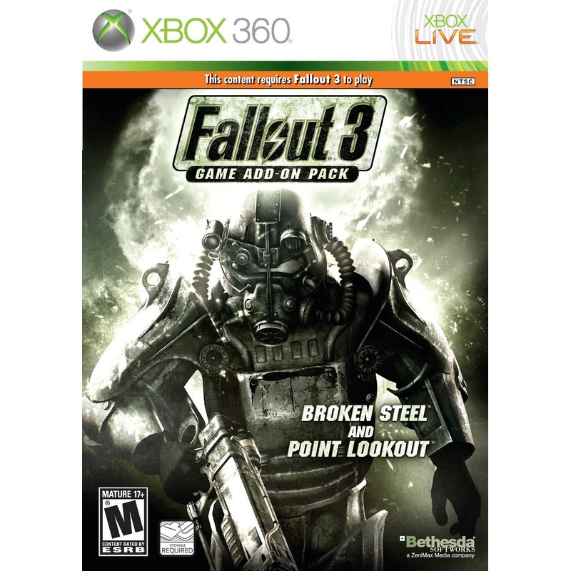 Fallout 3 Expansion Broken Steel And Lookout DLC Only Game Required 360 New