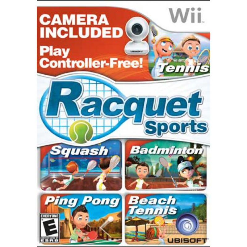 Racquet Sports Bundle with Camera Wii Used