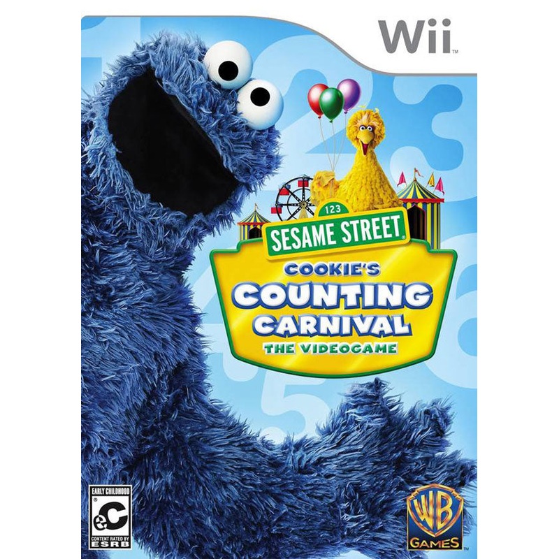 Sesame Street Cookies Counting Carnival Wii Used