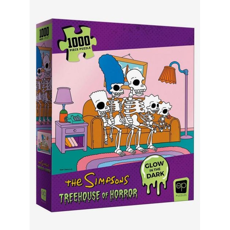 Simpsons Treehouse of Horror Skeleton Couch 1000 Piece Puzzle