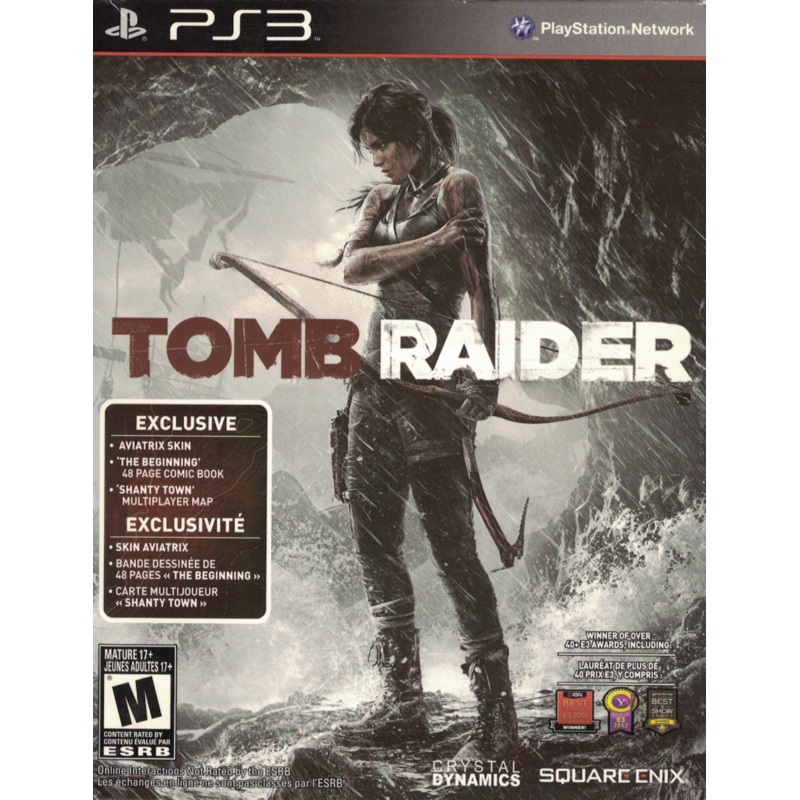 Tomb Raider Launch Edition with Cardboard slip and Comic PS3 Used