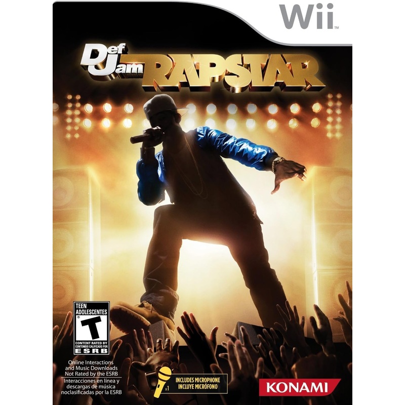 Def Jam Rap Star Bundle With Microphone Wii New