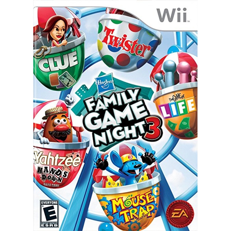 Hasbro Family Game Night 3 Wii Used