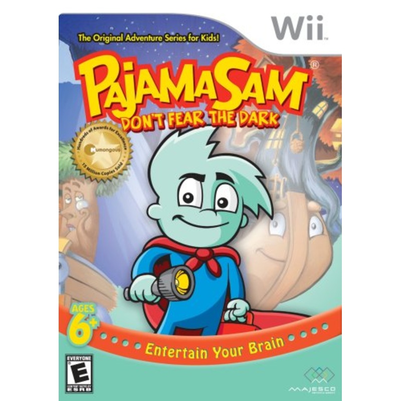 Pajama Sam Dont Fear The Dark Wii Used