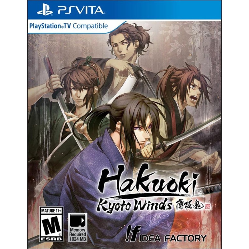 Hakuoki Kyoto Winds PS Vita Used Cartridge Only