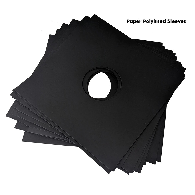 Record Sleeves Inner Polylined 25 Pack Black New