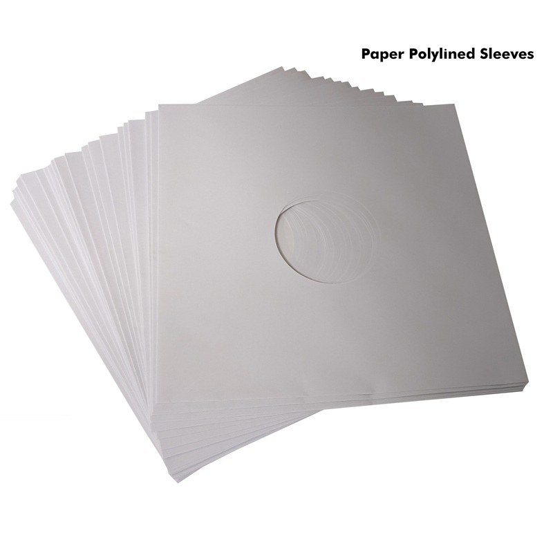 Record Sleeves Inner Polylined 25 Pack White  New