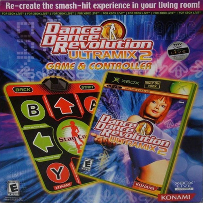 Dance Dance Revolution Ultramix 2 Bundle Game And Mat NTSC Xbox Used