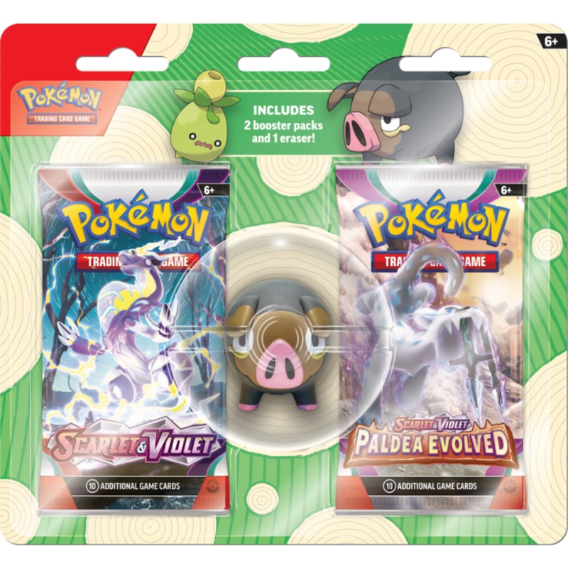 Pokemon Scarlet & Violet Back To School Eraser Pack Lechonk