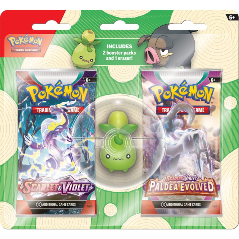 Pokemon Scarlet & Violet Back To School Eraser Pack Smoliv