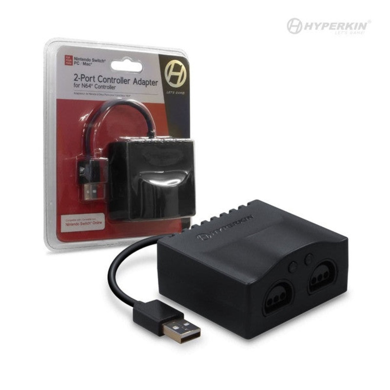 Switch 2 Port Controller Adapter for N64 Controller New