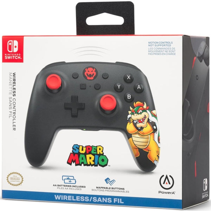 Switch Controller Wireless Power A Bowser New
