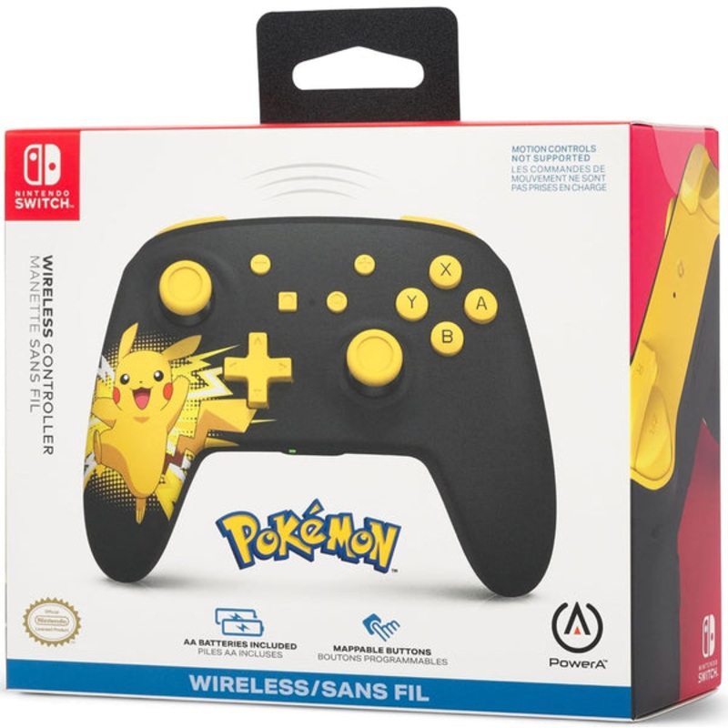 Switch Controller Wireless Power A Ecstatic Pikachu New