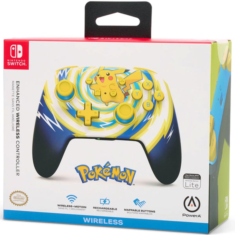 Switch Controller Wireless Power A Pikachu Vortex New