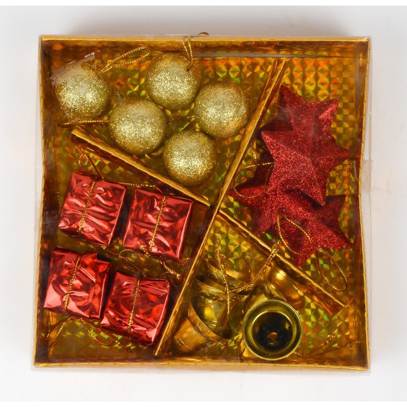 Gold Bell Star Christmas Decor 19BH56