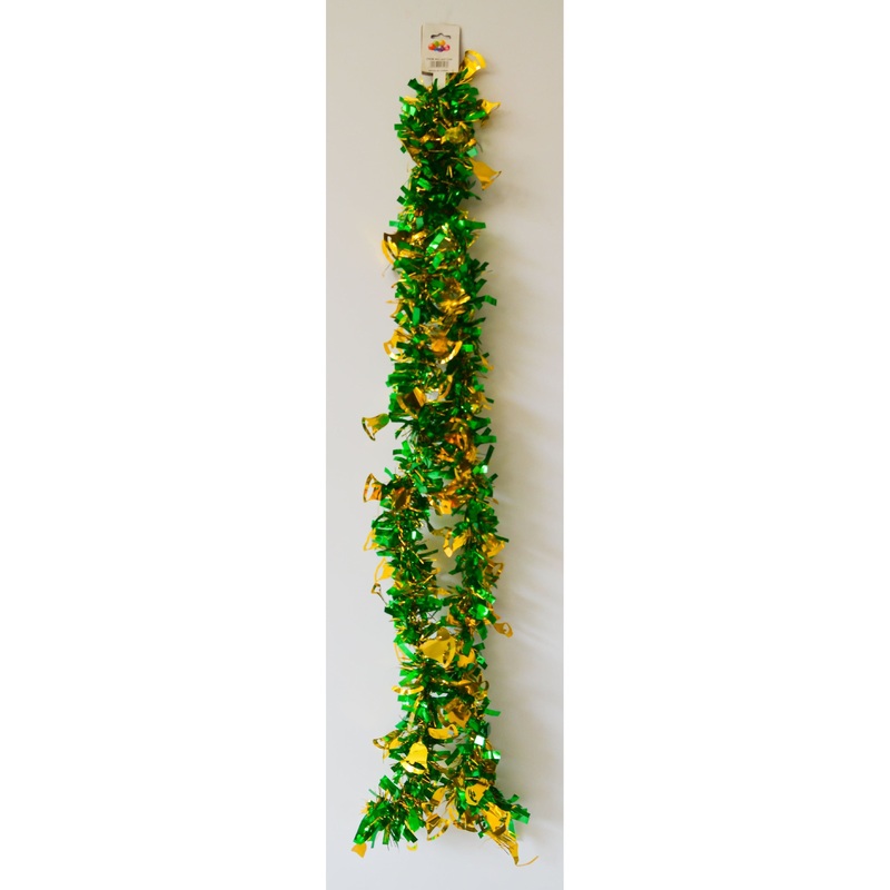 Green Gold Bell Garland Christmas Decor