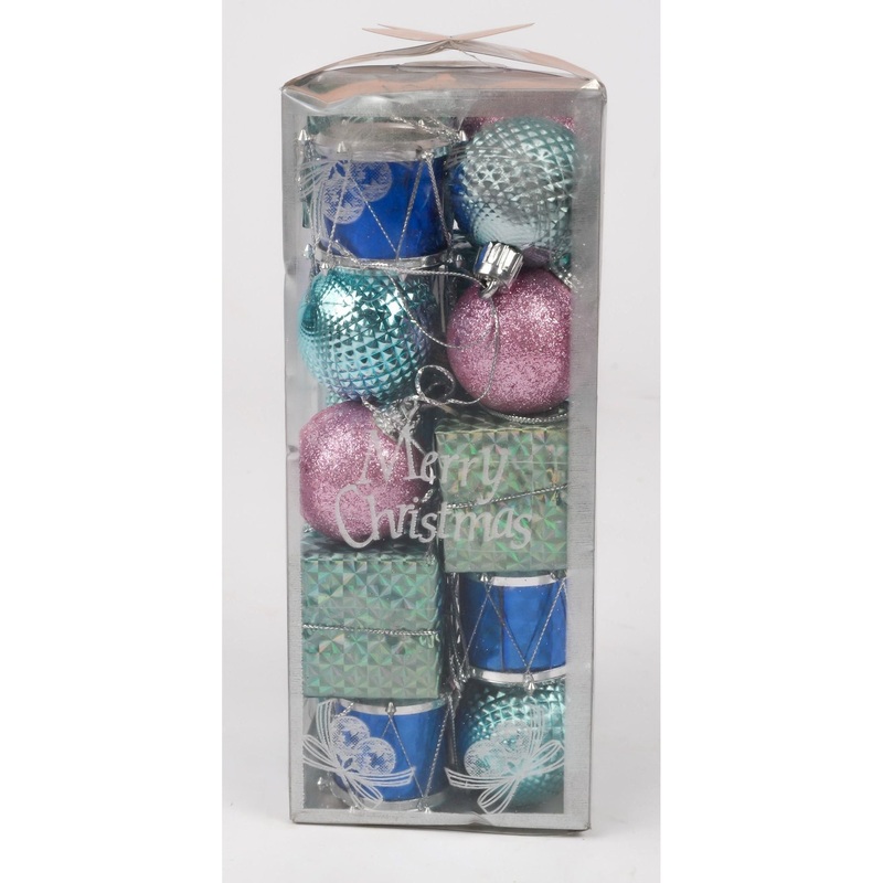 Present Pink Ball Christmas Decor 19BJ12