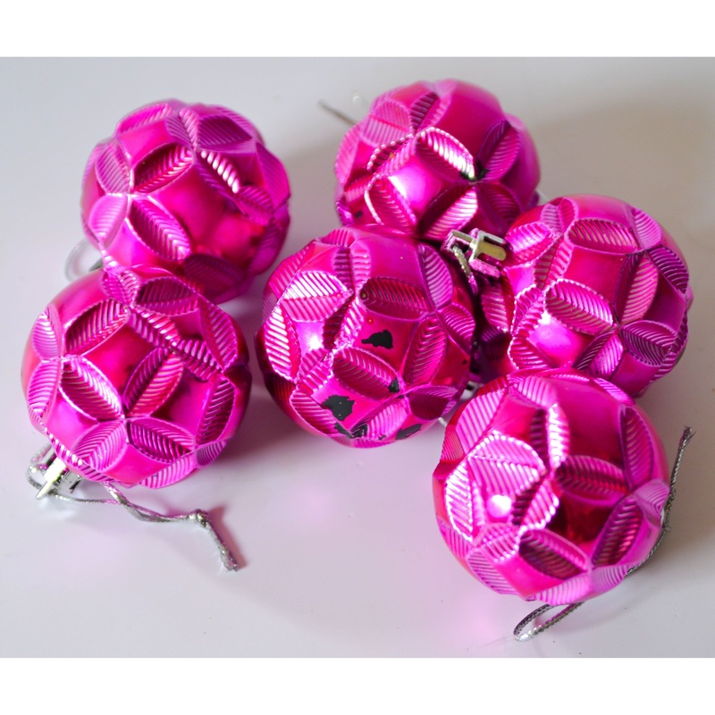 Purple Christmas Decor Balls 19V5098