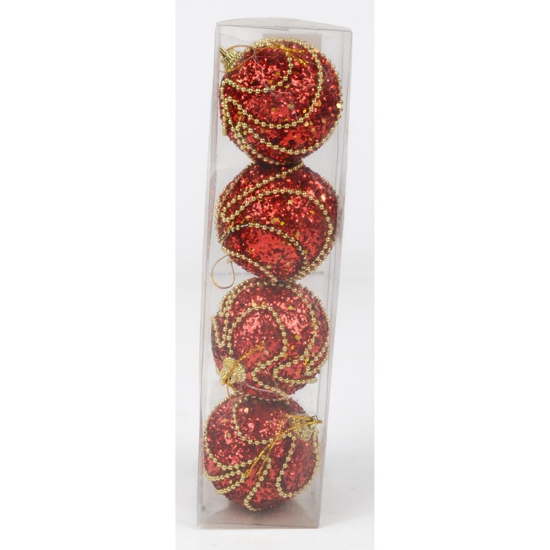 Red and Gold Ball Christmas Decor 19AW32