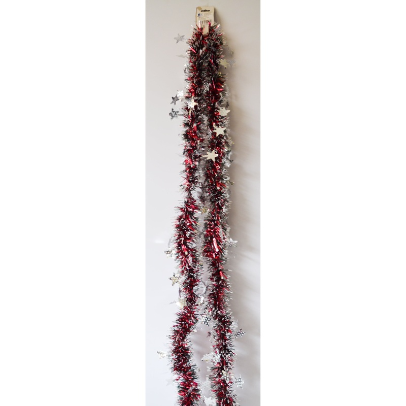 Red Garland Stars Decor LT10742