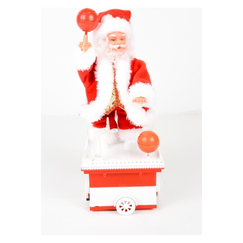 Santa on Platform Christmas Decor