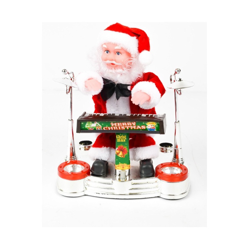 Santa with Drums Christmas Decor