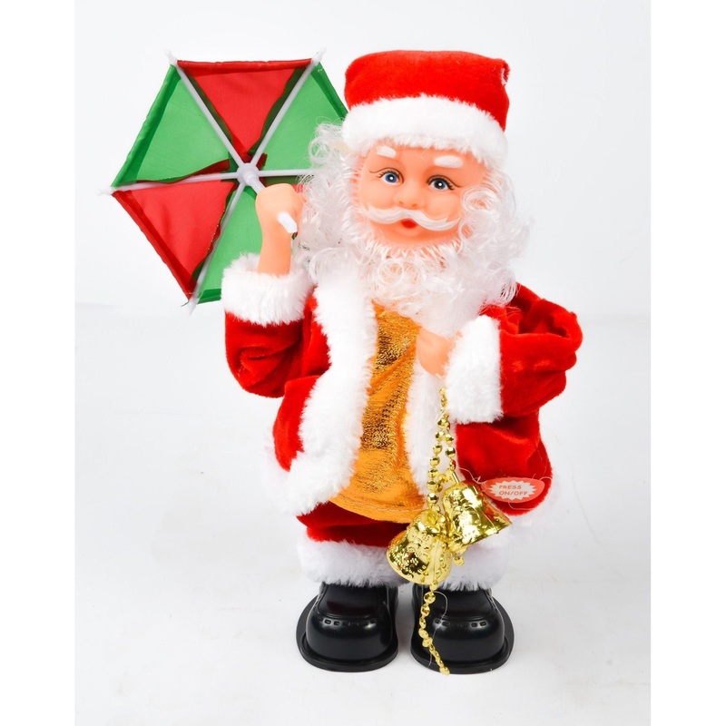 Santa with Umbrella Christmas Decor