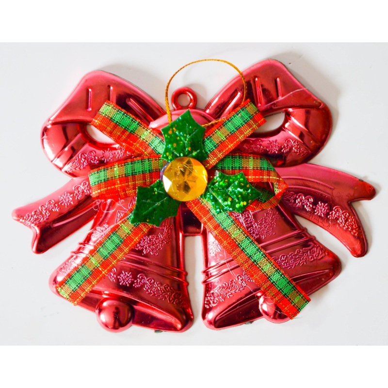 Small Red Bells Christmas Decor