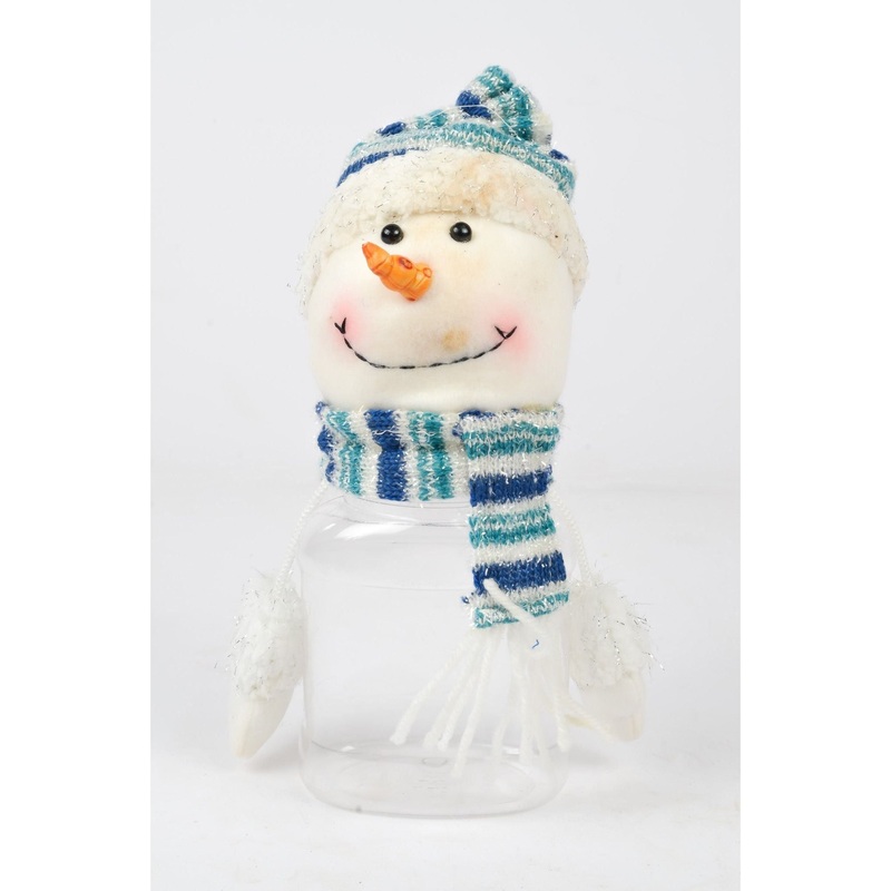 Snowman Jar Christmas Decor