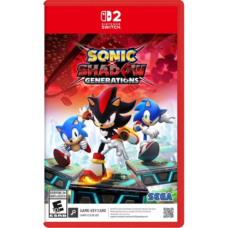 Sonic X Shadow Generations Game Key Card Switch 2 New
