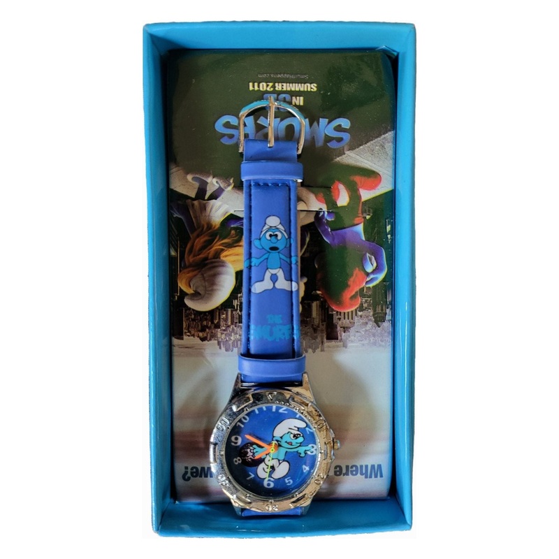 The Smurfs Watch Analogue with Cartoon Style