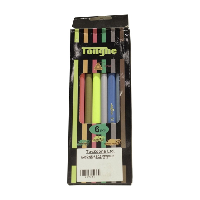 Tonghe 6 Pcs Pencile Highlighters W 3