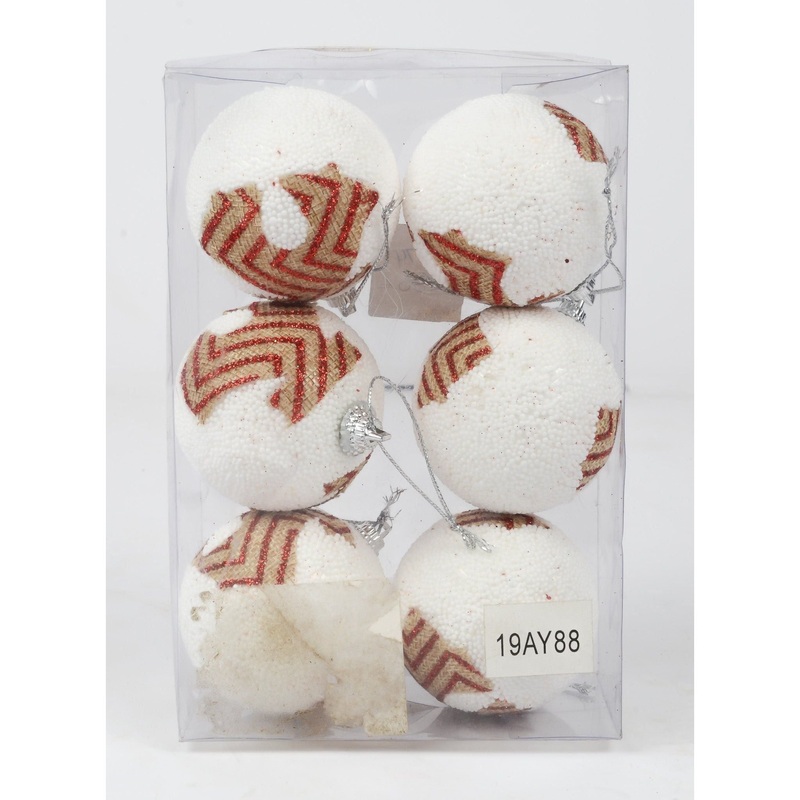White Foam Ball Christmas Decor 19AY88