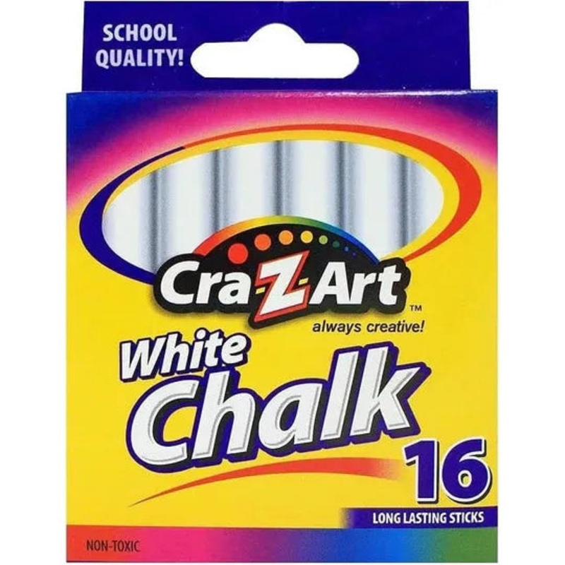 Cra Z Art 16 ct White Chalk