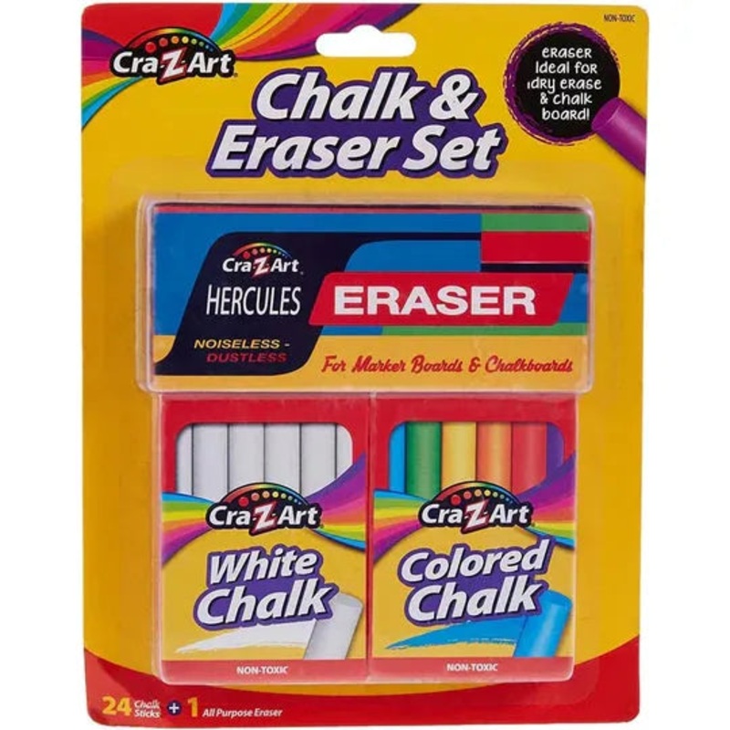 Cra Z Art Chalk and Eraser Set