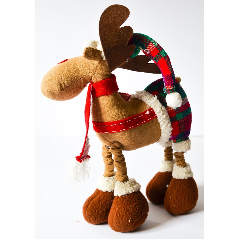 Moose with Hat Christmas Decor